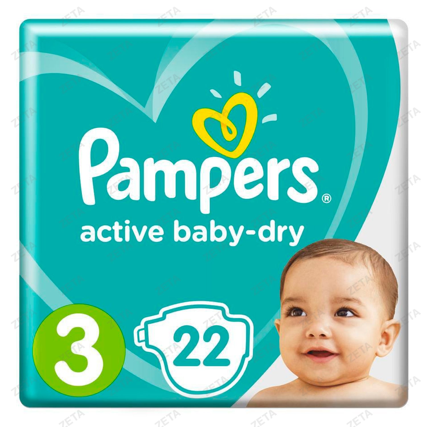 Подгузники Pampers Active Baby-Dry Midi (4-9кг) 22 шт.