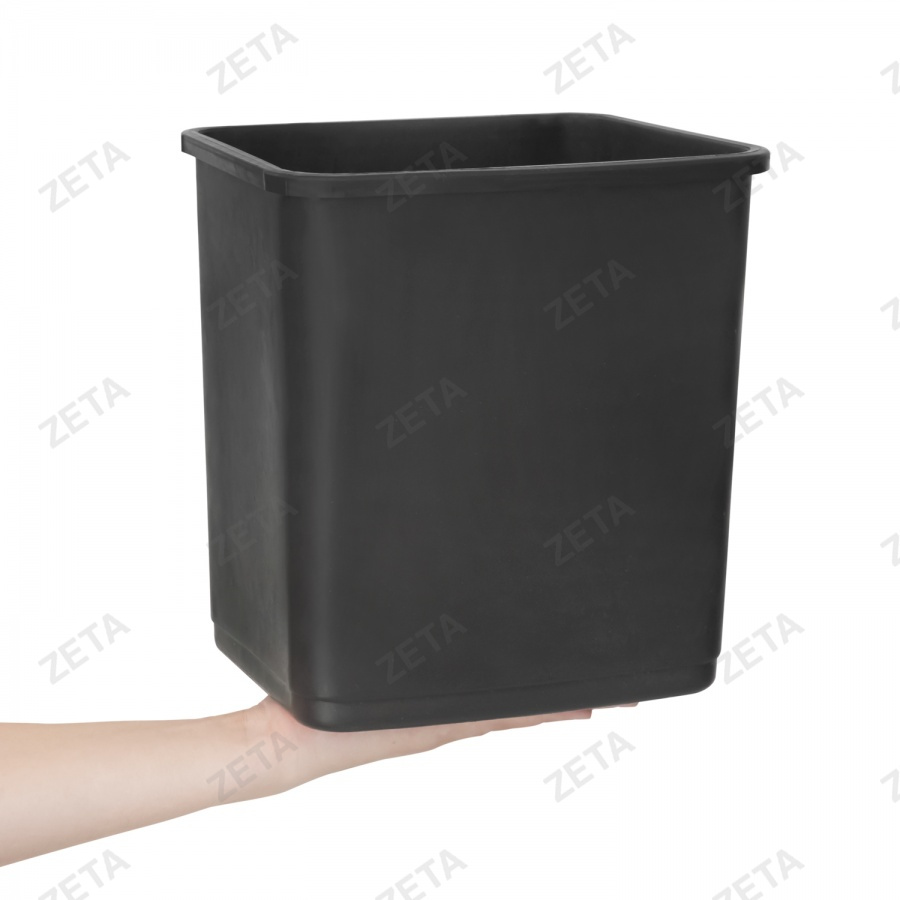 Ведро для мусора без клапана, чёрное "М" (7 л.) - изображение 2