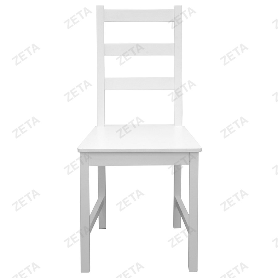 Столовый комплект от производителей IKEA: стол + 4 стула "Ladder Back" (белый) (ВИ) - изображение 5