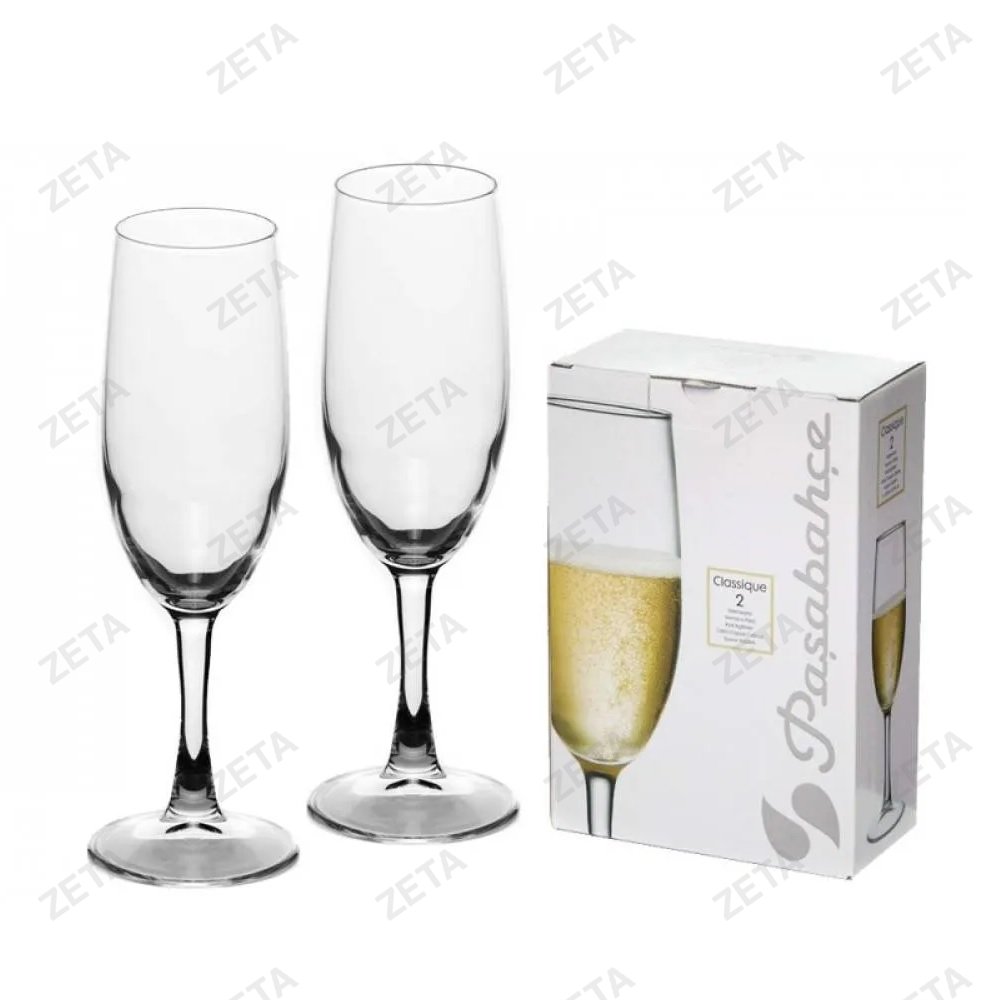 Набор бокалов для шампанского 2 шт. по 250 мм. CLASSIQUE № 440335 - изображение 1