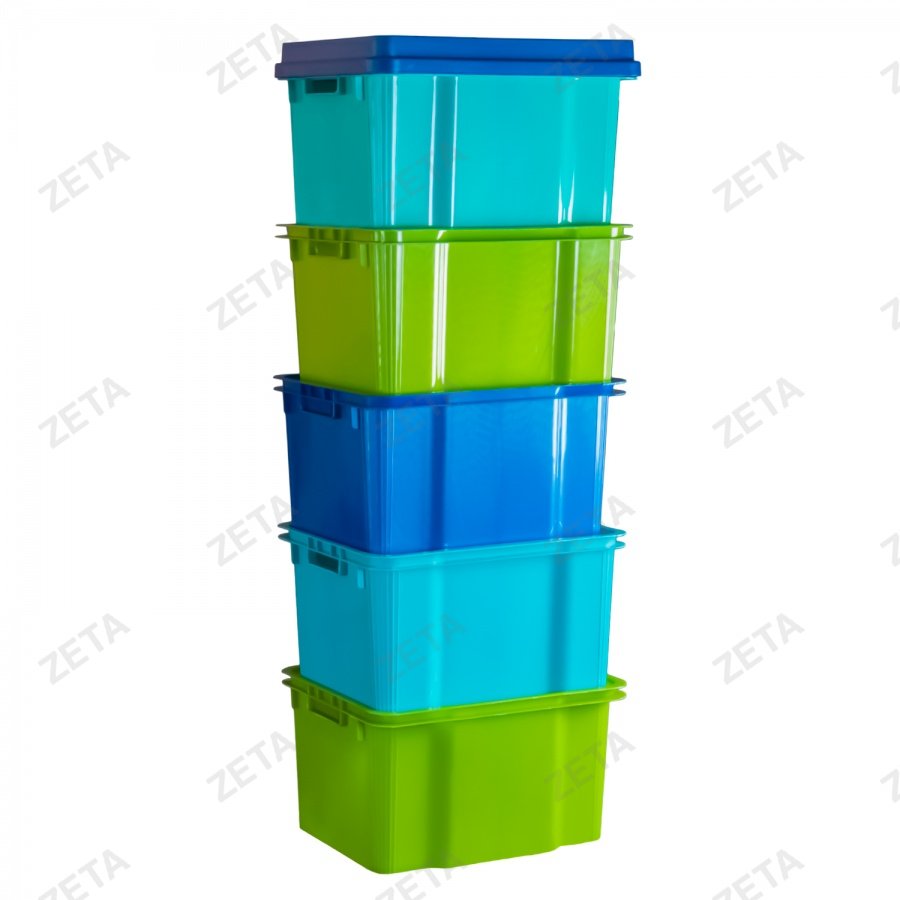 Ящик универсальный с крышкой, цветной (30 л.) - изображение 5