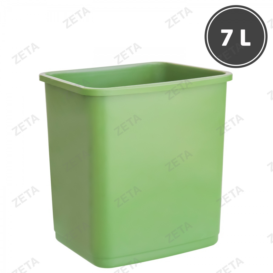 Ведро для мусора пластиковое, цветное (7 л.) - изображение 1