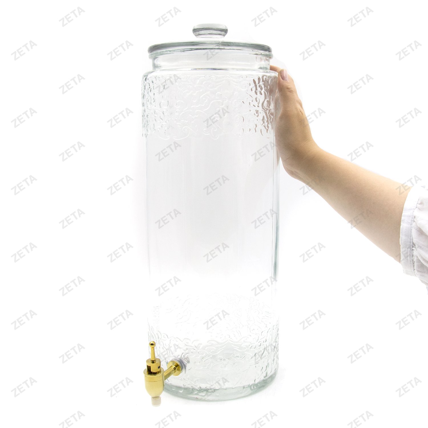 Ёмкость стеклянная для напитков (лимонадница с краном) 10 л. "HLL-0160" (ВИ) - изображение 2