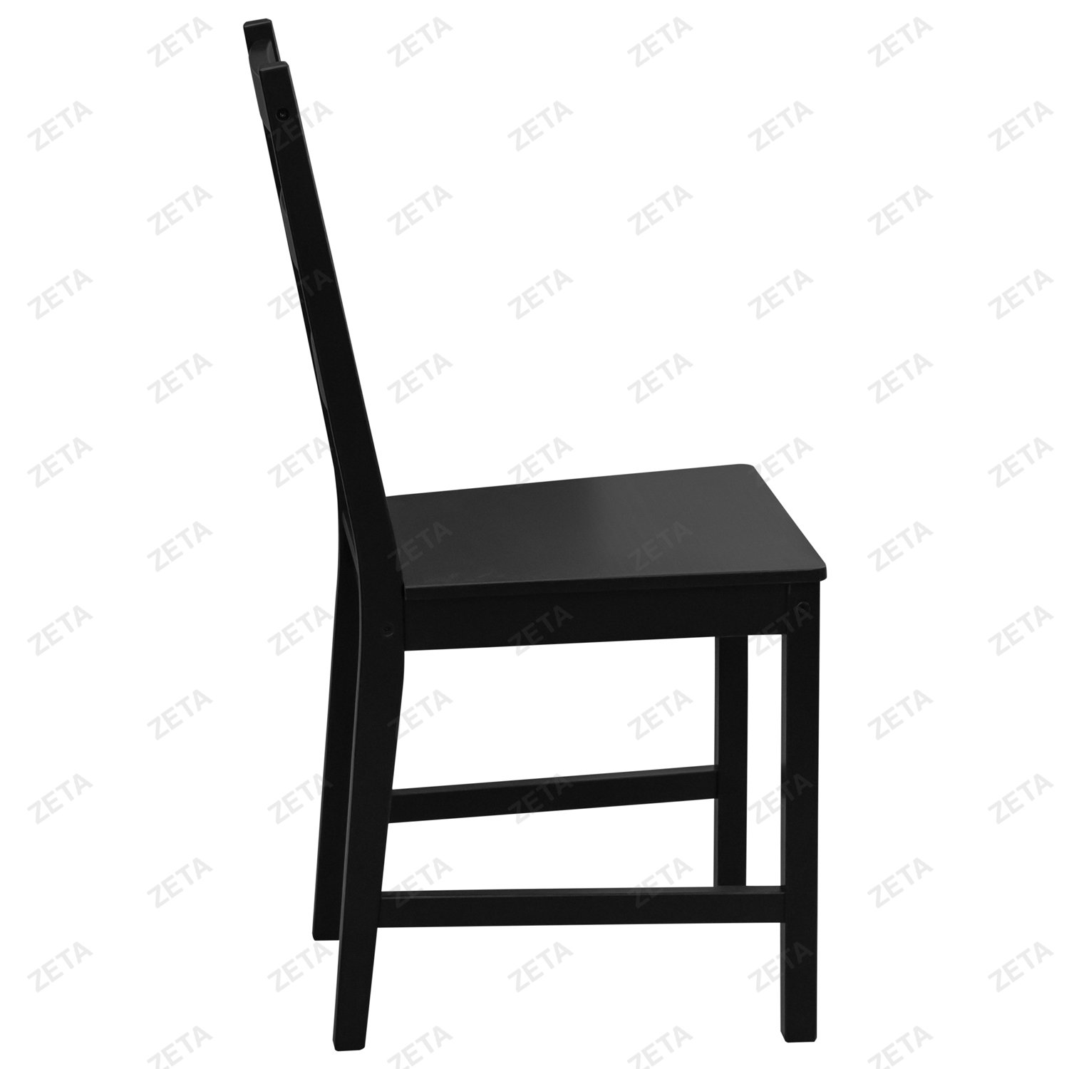 Столовый комплект от производителей IKEA: стол + 4 стула "Ladder Back" (чёрный) (ВИ) - изображение 7