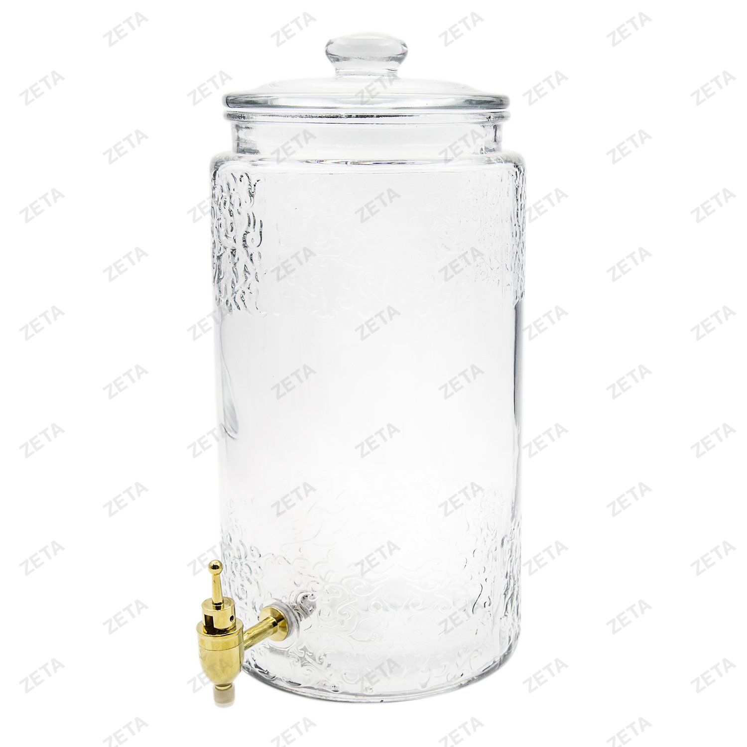 Ёмкость стеклянная для напитков (лимонадница с краном) 7,5 л. "HLL-0160" (ВИ) - изображение 1