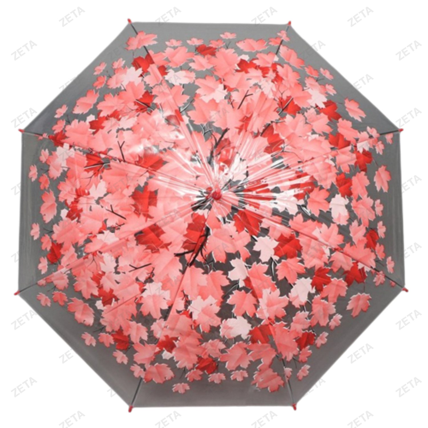Зонт женский трость наполовину автоматический, 8 спиц - изображение 5
