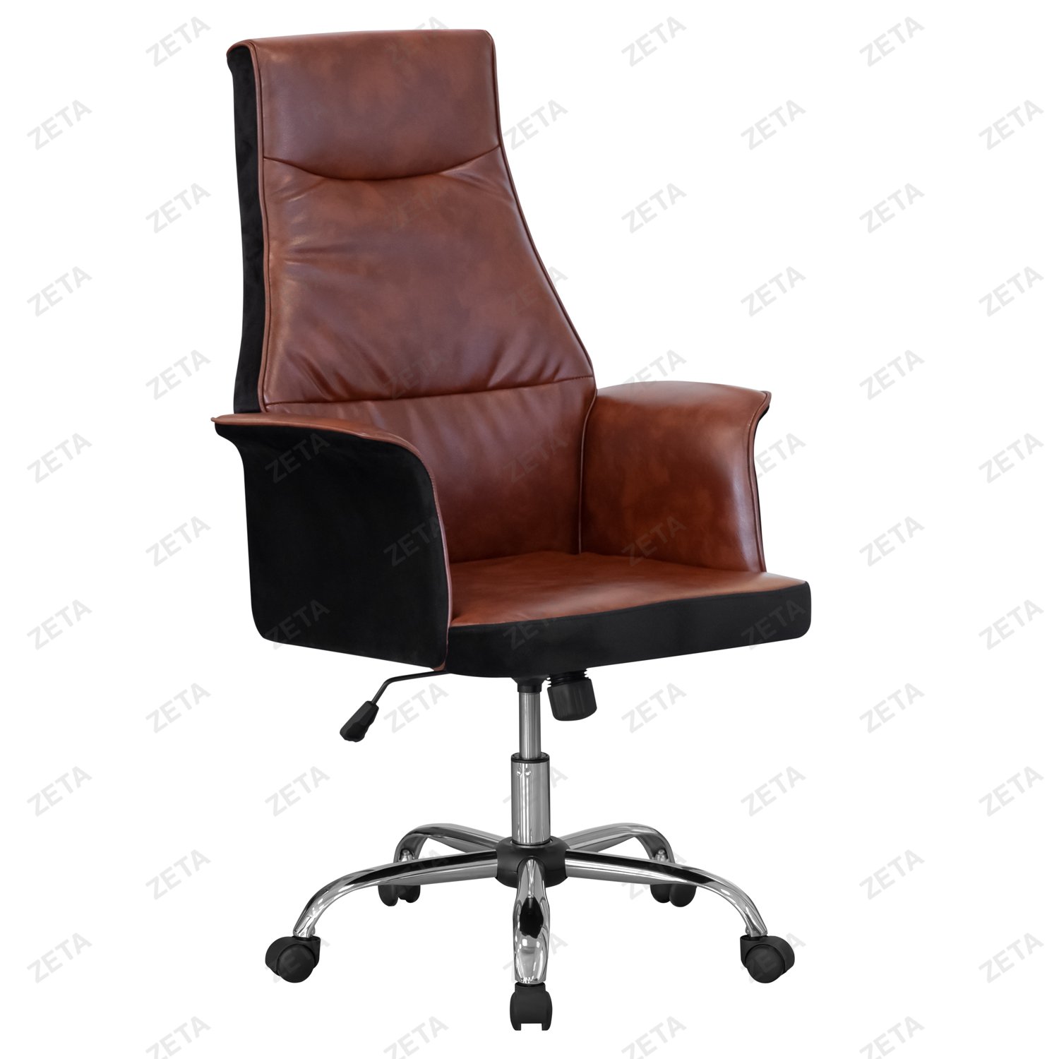 Кресло №НС-4030 (коричневое / чёрное) (ВИ)