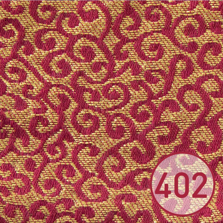 Ткань гобелен A24 (красно-желтый узор) - изображение 1