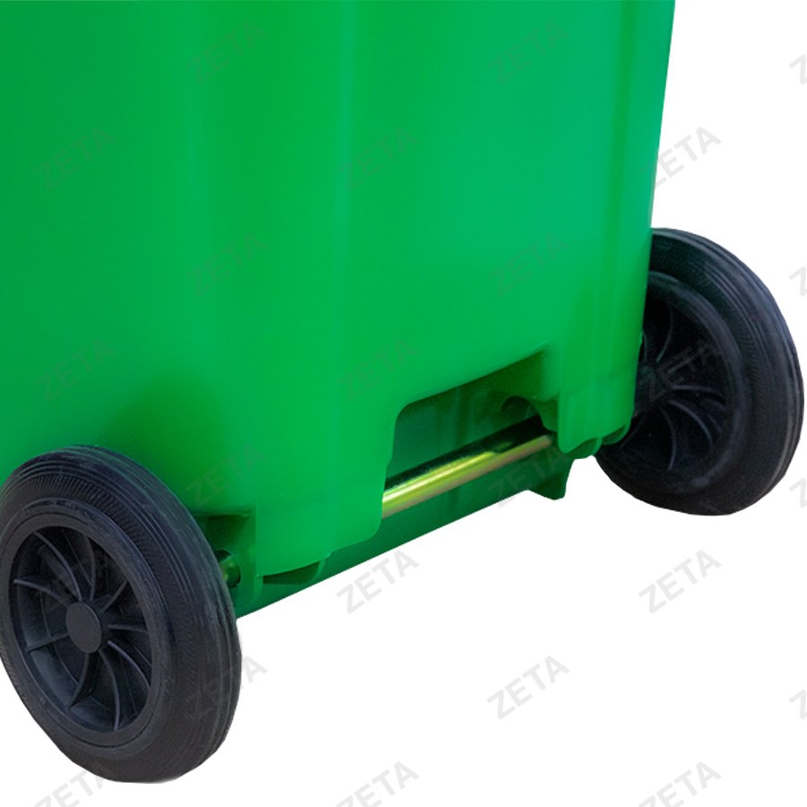 Бак мусорный с крышкой 240 л. на колесах (зеленый) №LD-240AC (ВИ) - изображение 5
