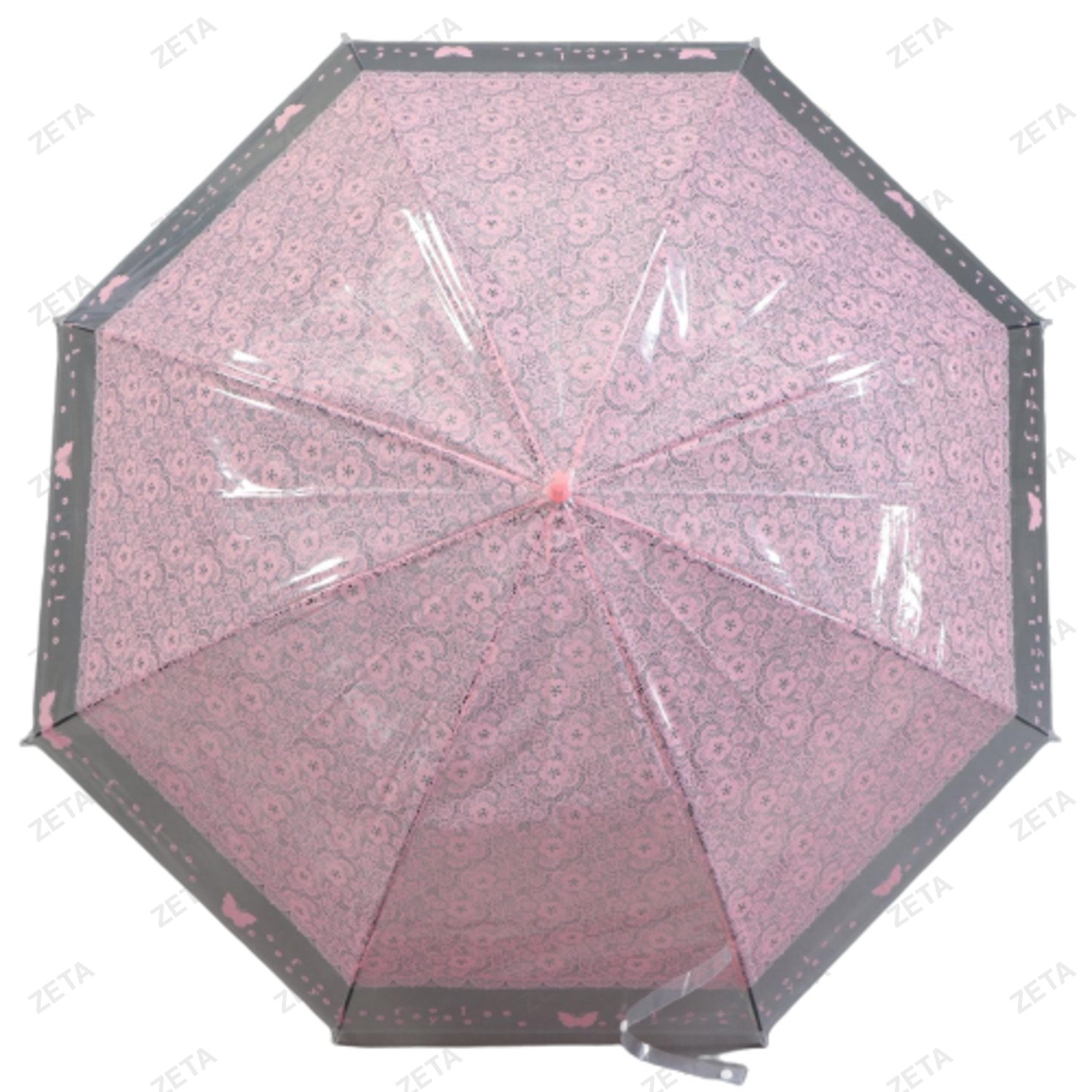Зонт женский трость наполовину автоматический, 8 спиц - изображение 11
