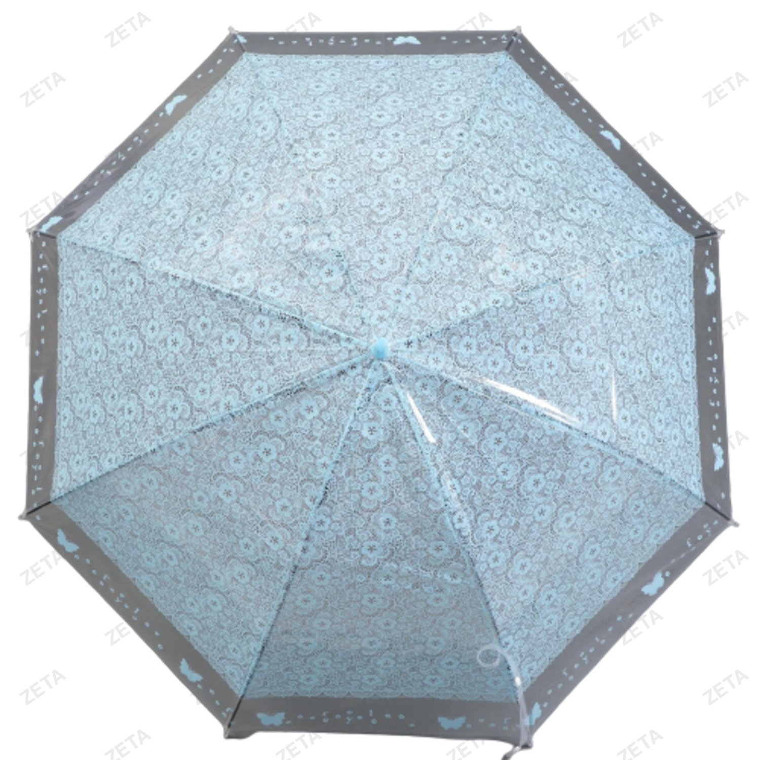Зонт женский трость наполовину автоматический, 8 спиц - изображение 12