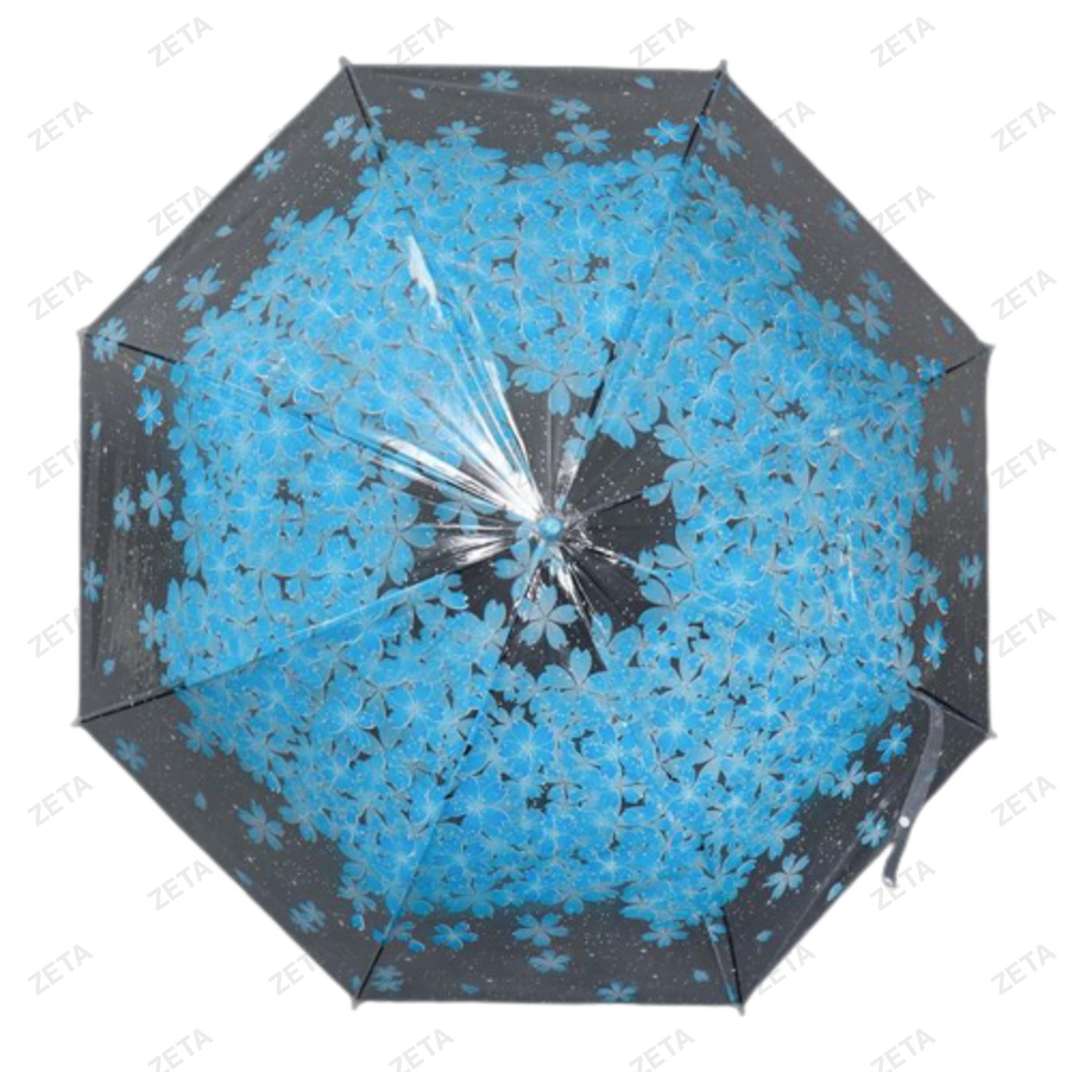 Зонт женский трость наполовину автоматический, 8 спиц - изображение 8