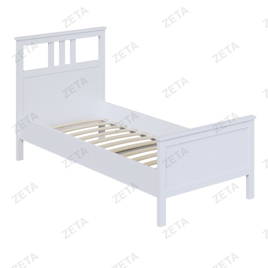 Кровать одинарная "Кымор" (900*2000 мм.) №5031310103 (белый) (Лузалес-РФ)