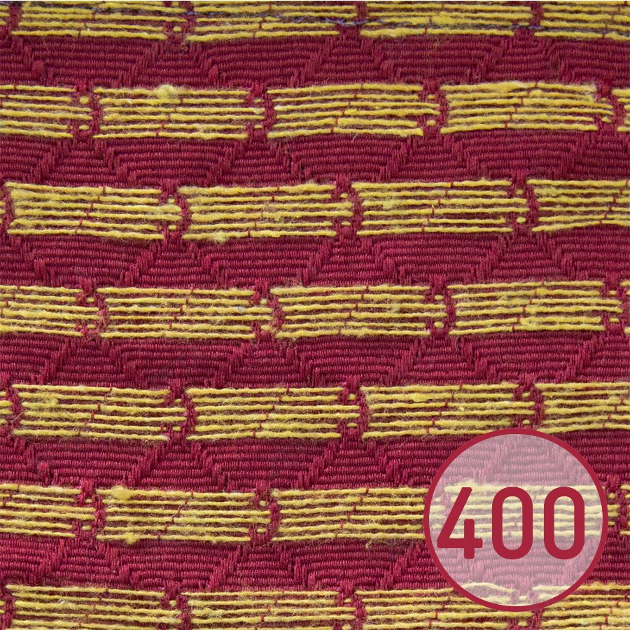Ткань гобелен A24 (красно-желтый узор полоски) - изображение 1