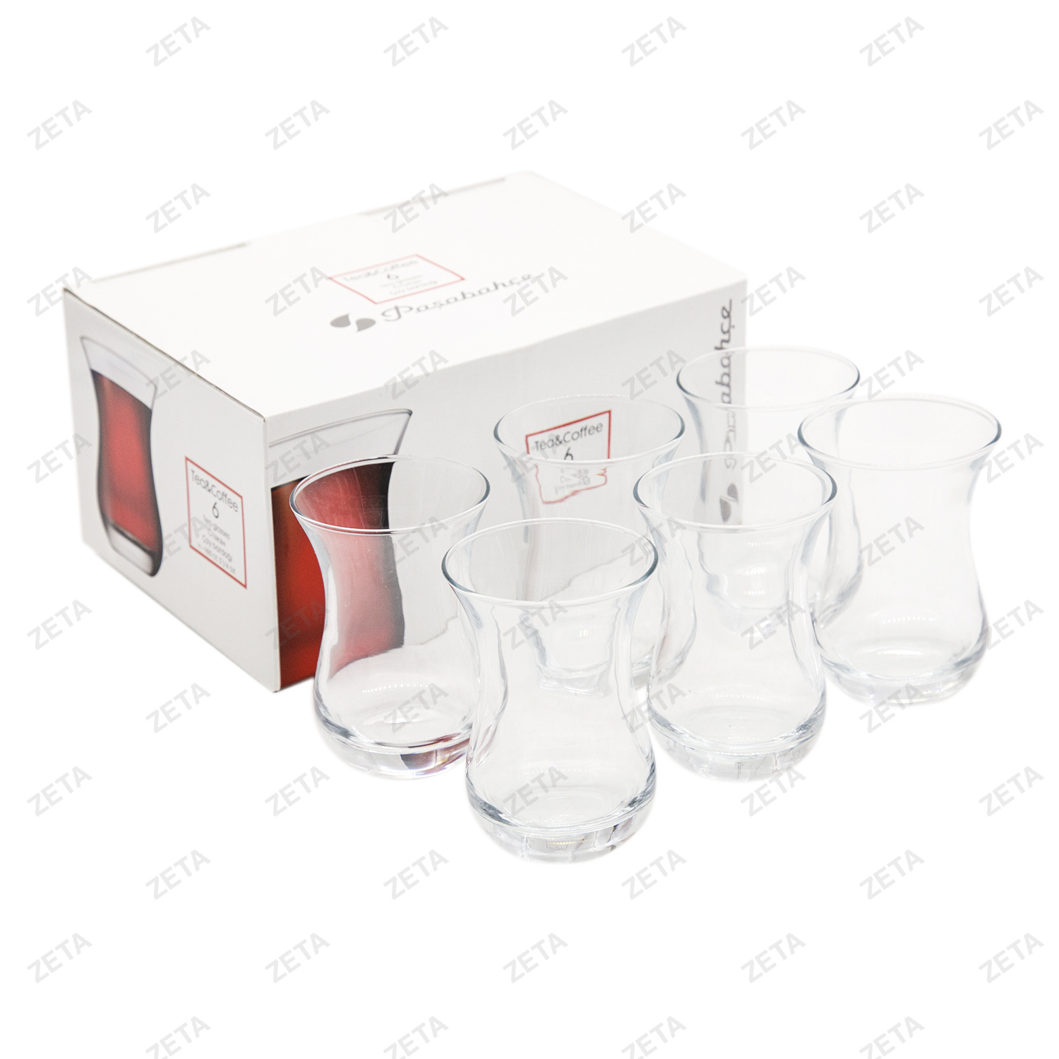 Набор стеклянных стаканов для чая "Tea Glass" №62511 (SHP)