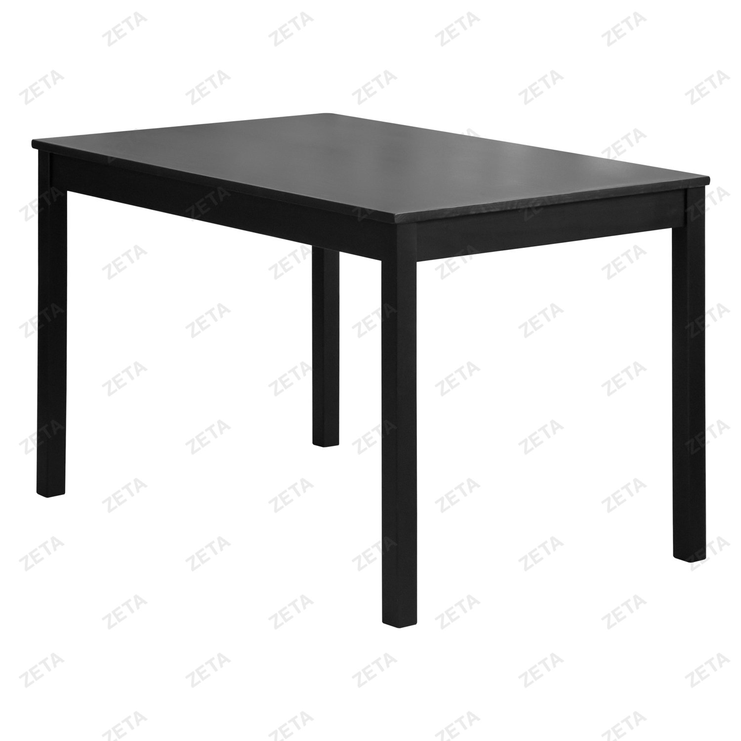 Столовый комплект от производителей IKEA: стол + 4 стула "Ladder Back" (чёрный) (ВИ) - изображение 2